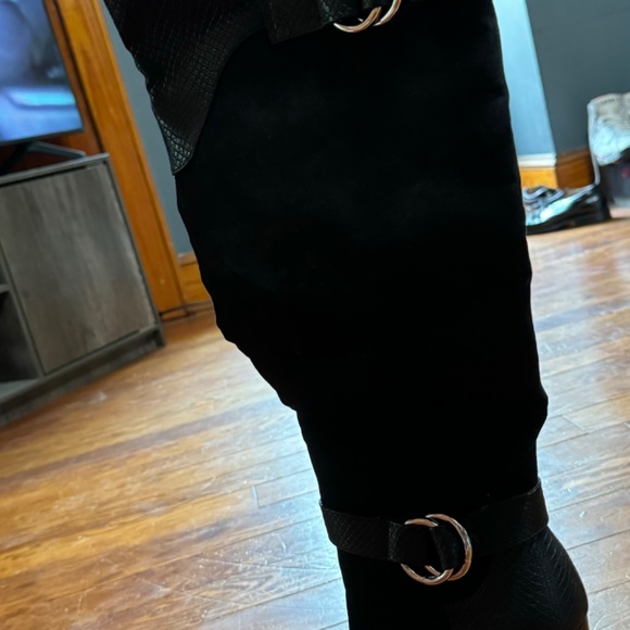 Sexy. Lack Knee High Boote - Picture 2 of 4